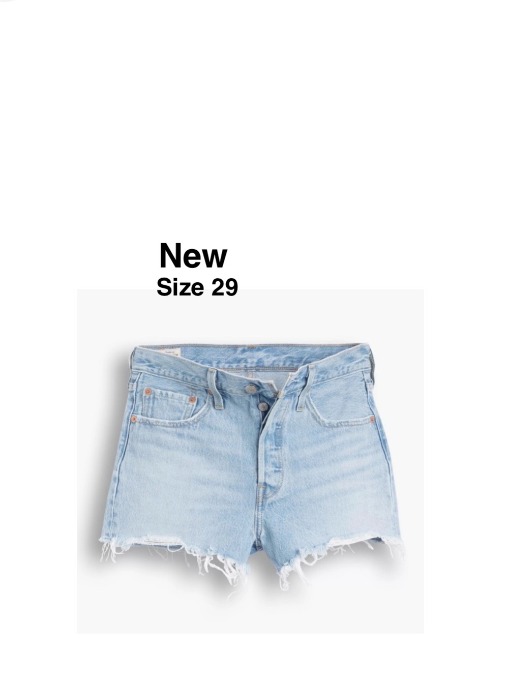 NEW 501® Levi’s ORIGINAL FIT HIGH RISE WOMEN'S SHORTS size 29 with tags⭐️⭐️⭐️⭐️